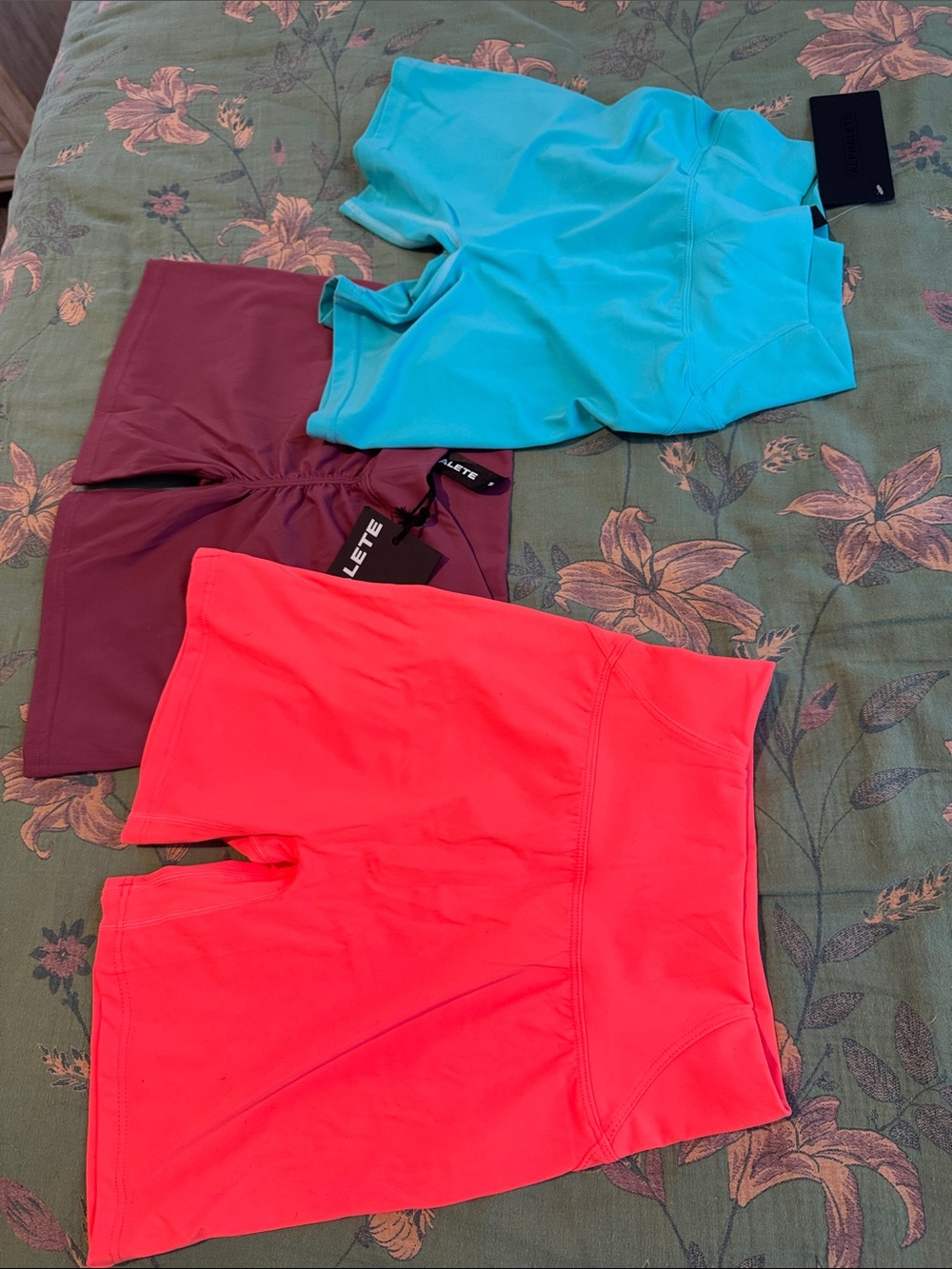 Three pack Alphalete workout shorts NWT size M